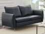 LINEA SOFA Tweezitsbank van leer Zwart LADOGA L 180 cm x H 90 cm x D 90 cm - Thumbnail 2