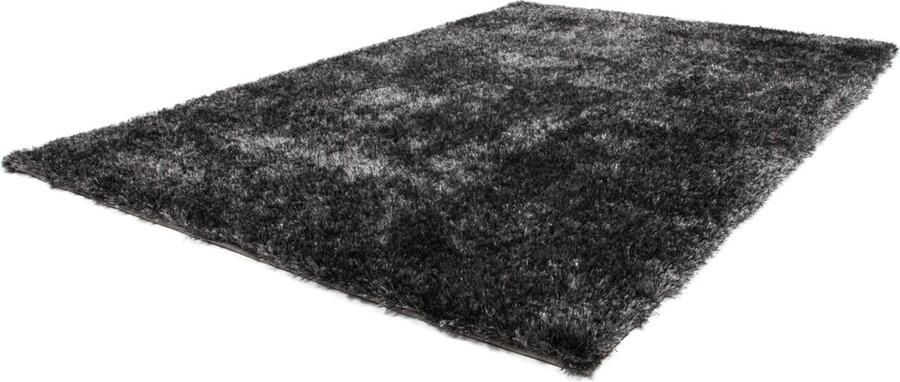 Twist Handgemaakt Hoogpolig effen Vloerkleed – Vloer kleed Eric kuster Tapijt – Karpet 160x230 Antraciet wit