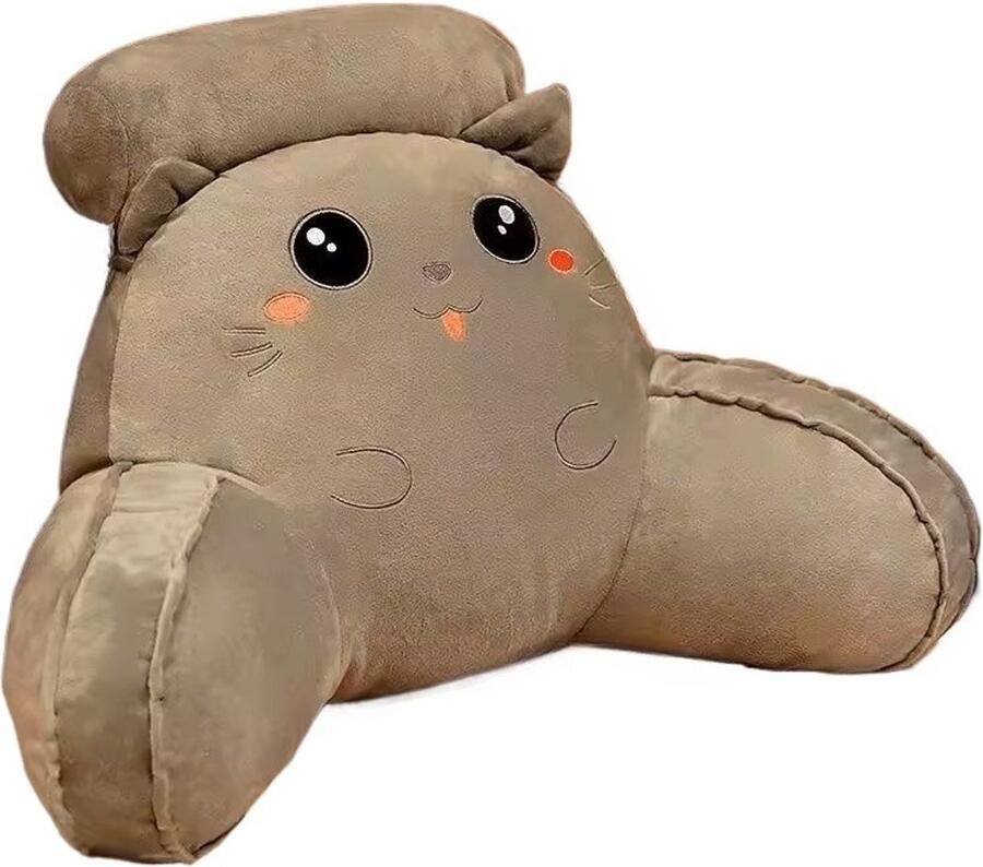 U-vormig Zacht Stoelkussen– Schattig Cartoon Design – Rug- & Neksteun voor Bank Bed of Kantoorstoel