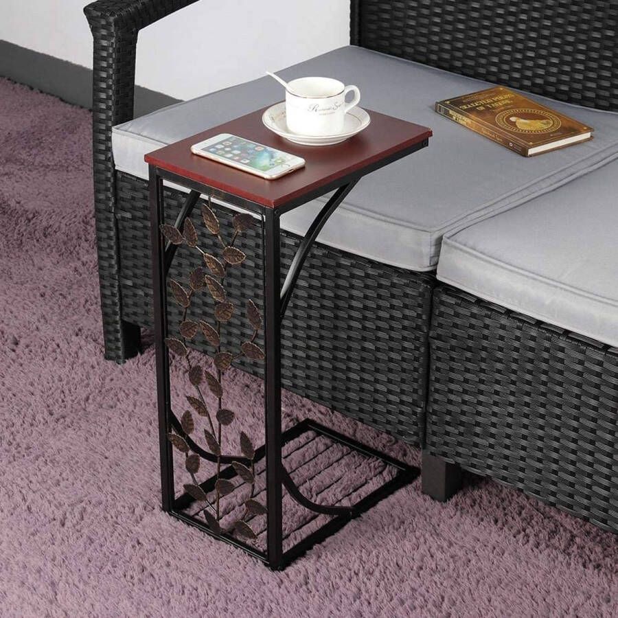 U-vormige bijzettafel salontafel laptoptafel koffietafel zijtafel bedtafel verzorgingstafel 21 x 30 5 x 53 cm