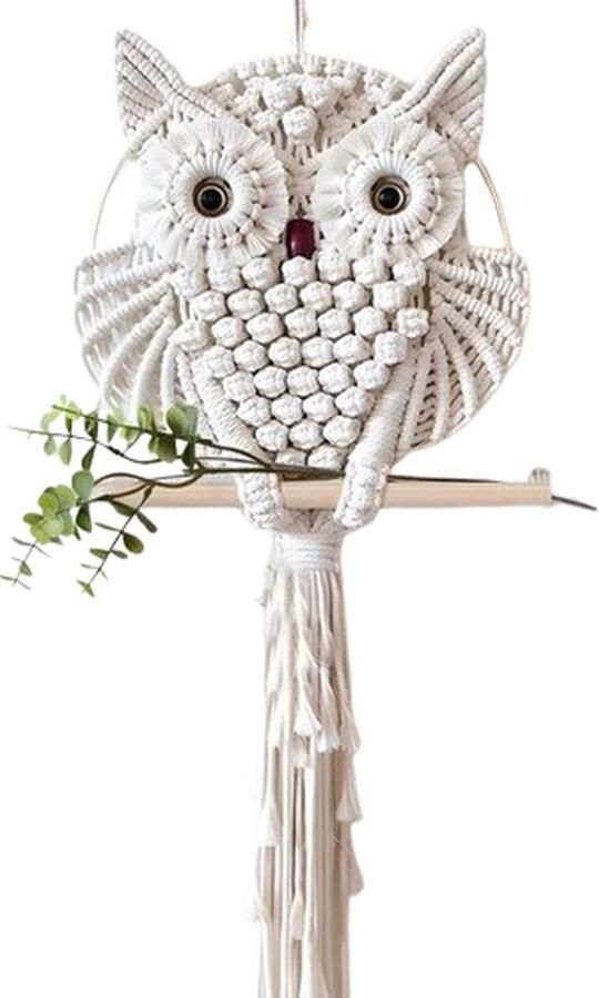 Uilentapijt handgeweven Boheemse decoratieve uilentapijt Muurkunst voor thuis Woonkamer Slaapkamerdecoratie Wandtapijt Uilontwerp Boheems tapijt Muurophanging Boekenplankwanddecoratie Boheemse woonkamer Houten wandplank Muurophangende ka