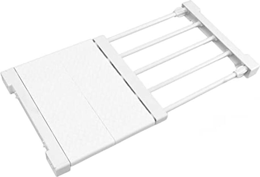 Uitbreidbaar garderoberek verstelbare doe-het-zelf garderobeverdelers scheidingsplank voor garderobe kast badkamer keuken boekenkast breedte 9 5 inch (lengte 30-40 cm 11 8-15 7 inch)