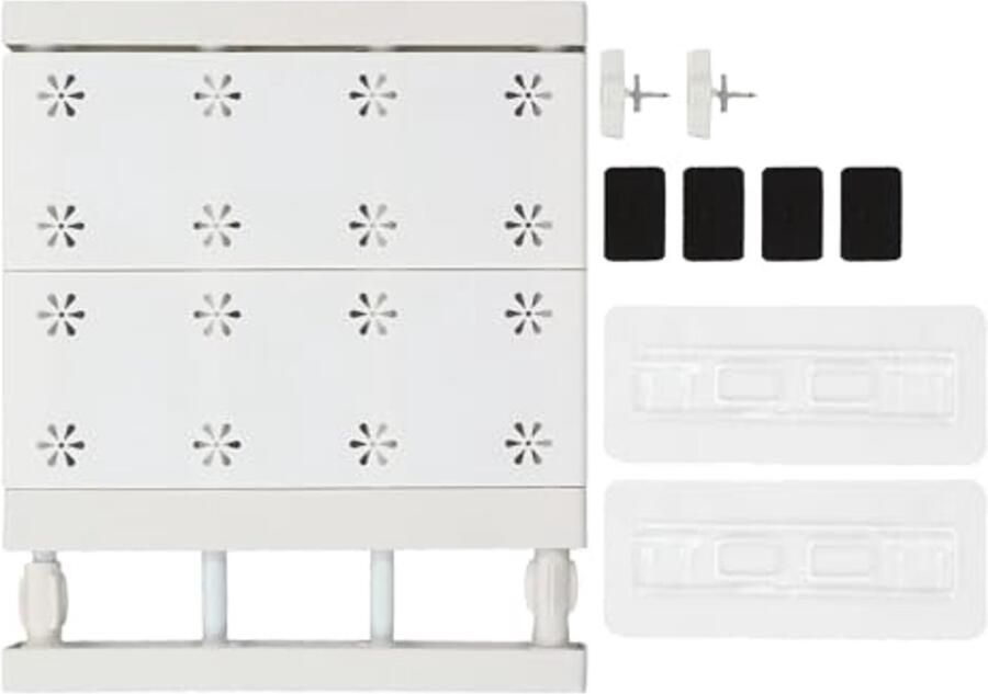 Uitbreidbare Kastspanningsplank Ruimtebesparend Gelaagd Scheidingsbord voor Kledingkast