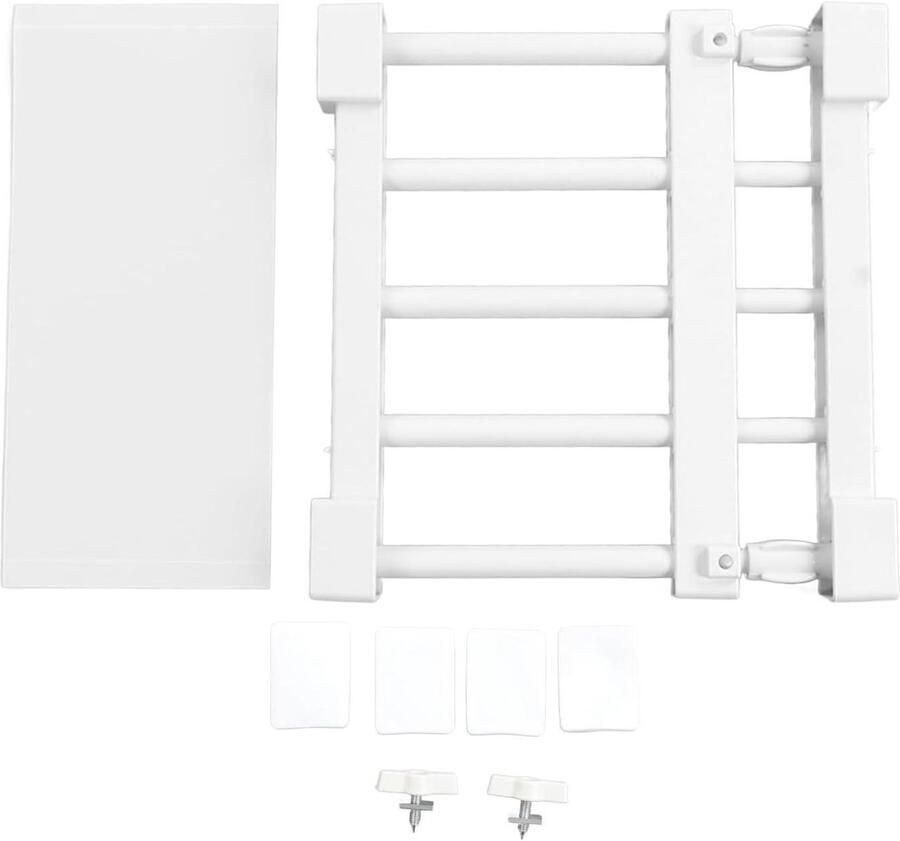 Uitbreidbare Metalen Opbergrek Verstelbare Organizer Scheidingswand voor Kast Keuken Badkamer 23-30cm lengte