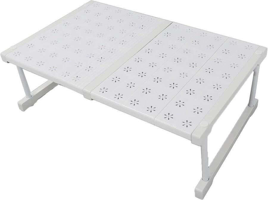 Uitbreidbare opbergplank voor kast Stabiel en ruimtebesparend Hoge belastbaarheid Lengte 47-68 cm 185-268 cm