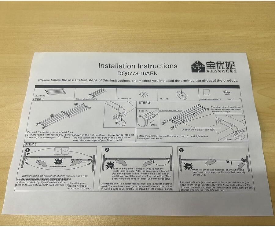 Uitbreidbare plank spanning staaf kleding hanger opbergrek verstelbaar DIY rekken unit voor kast keuken badkamer zwart