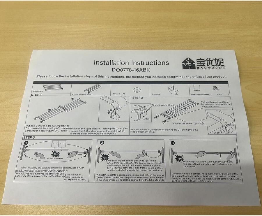 Uitbreidbare plank-spanning staaf kledinghanger opbergrek verstelbaar DIY rekken unit voor kast keuken badkamer zwart
