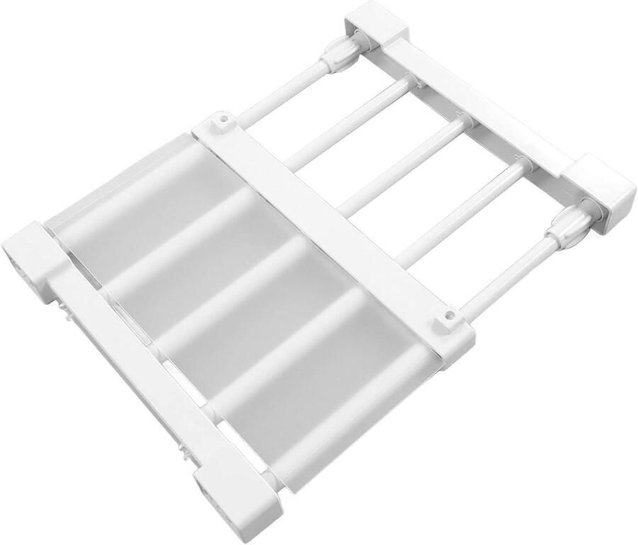 Allecto Plus Kastspanningsplank Uitbreidbaar Kledingkastrek Spijkervrij Kastverdeleropbergrek Garderobekast 23-30 cm 91-118 inch lengte