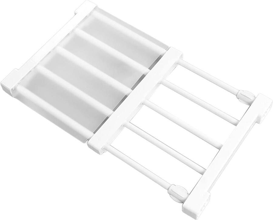 Uitbreidbare Verstelbare Plank Organizer Closet Divider en Opbergrek voor Kledingkast Kast (30-40cm) met Spanning Plank Spijker Gratis