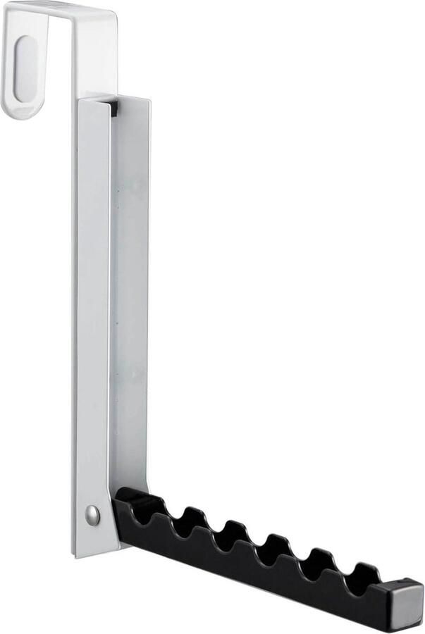 Uitklapbare deurgarderobe zwart staal minimalistisch design Afmetingen 2 x 7~205 x 20 cm