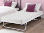 Vente-unique Uitschuifbaar bed ADONIS 90 x 190 cm Metaal Wit L 188 cm x H 30 cm x D 90 cm - Thumbnail 1