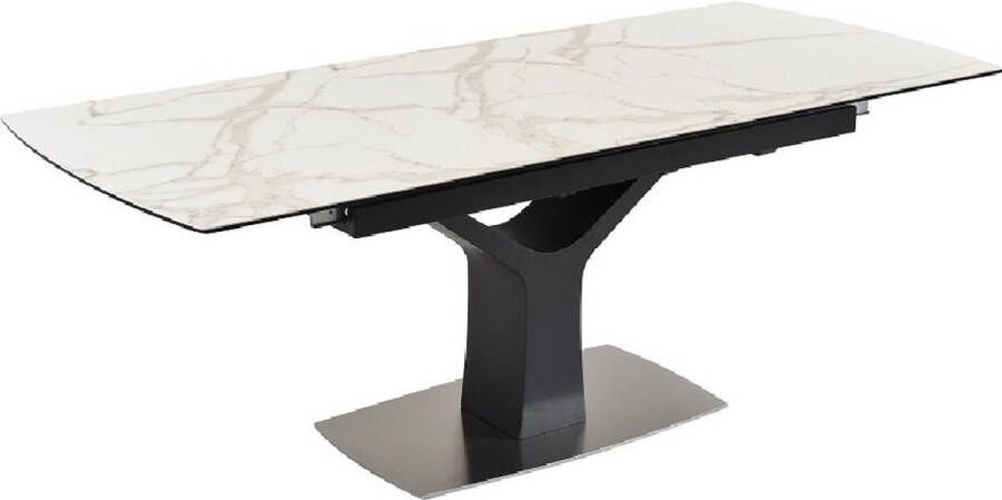 Maison Céphy Uitschuifbare eettafel COLBY 6 à 8 personen Keramiek & gehard glas L 210 cm x H 76 cm x D 90 cm - Foto 2