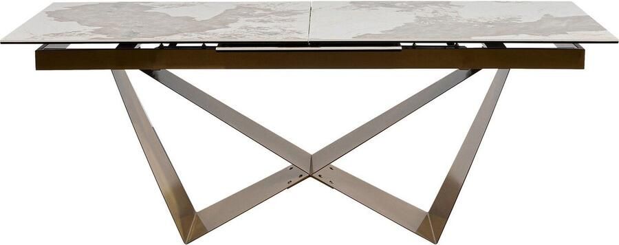Kare Design Uitschuifbare Eettafel Connesso 260x90cm wit