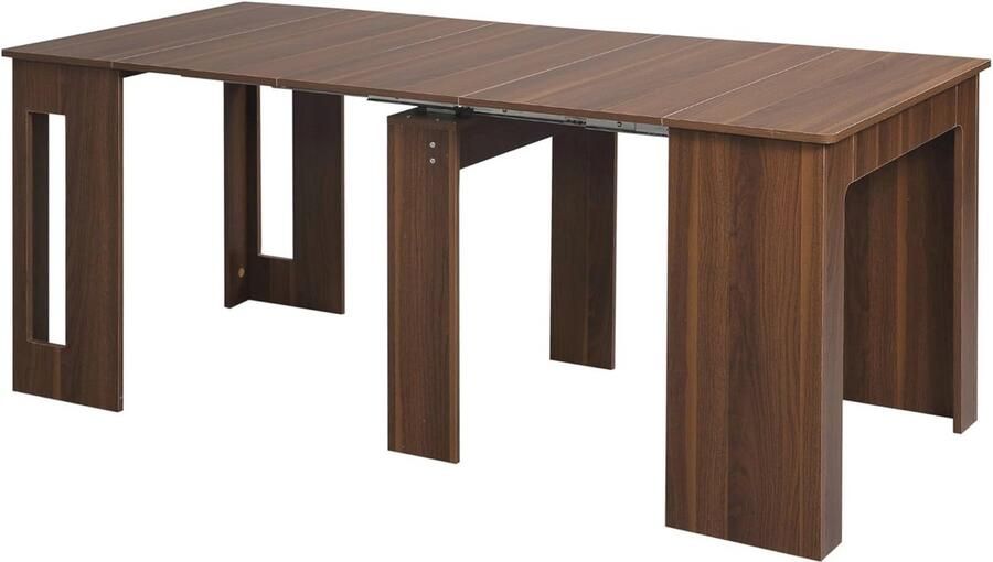 Uitschuifbare eettafel Ruimtebesparende modern design vouwtafel voor woonkamer en eetkamer 60-180 x 85 x 75 cm