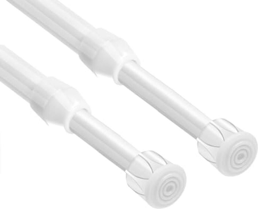 Uitschuifbare gordijnroedes 60-110 cm zonder boren voor keuken badkamer en kast