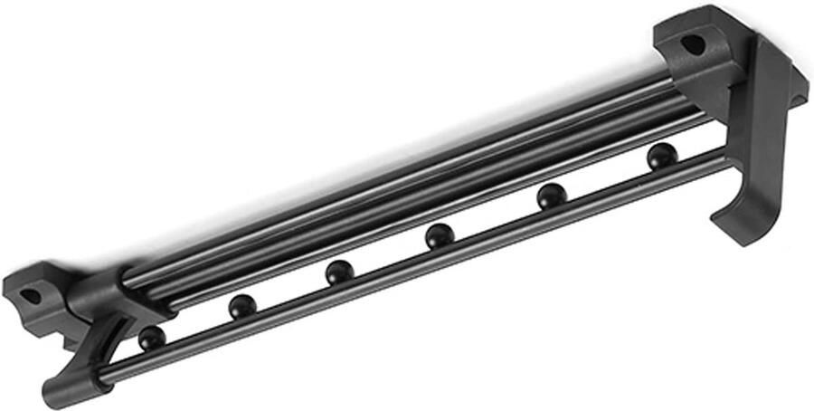 Uitschuifbare kledingroede Uitschuifbare kledingroede voor kledingkasten Verstelbare kledingroede voor kledingkasten Bovenop gemonteerde kledingroede Voor het ophangen van broeken Zwart 35 5 cm