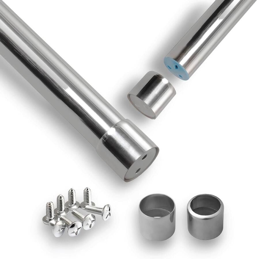 Uitschuifbare kledingstang verstelbaar 34-53 cm Ruimtebesparende kledingoplossing tot 40 kg