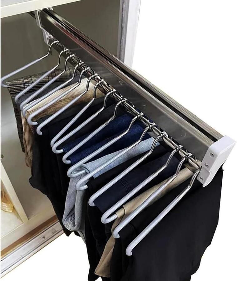 Uitschuifbare Kledingstang Verstelbaar Kledingrek 1 stuk 30-80cm - Foto 2