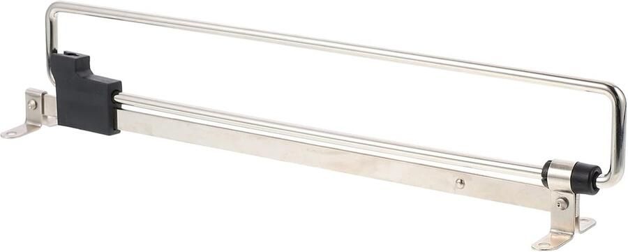 Uitschuifbare Kledingstang Verstelbare Kledingroede Kledingstang Roede Kast Garderobestang Metaal Kledingstang Uitschuifbare Kledingstang voor Kledingkast 30 cm Zilver