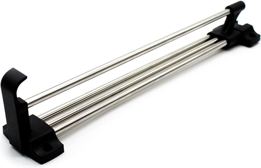 Uitschuifbare kleerhangers stabiele uittrekbare kledingstang set van 2 350 mm in staal kunststof kledingkastorganizer voor slaapkamerkast uittrekbare garderobeMerk: DOJA Barcelona