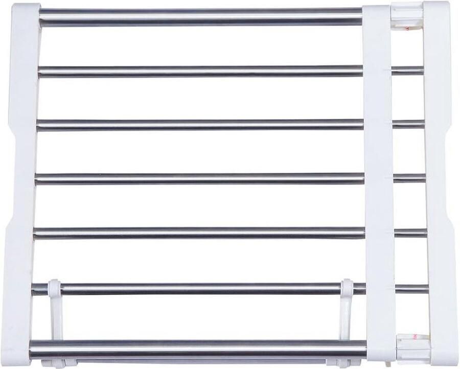 Uitschuifbare kast plank staaf kledinghanger organizer zwaar metalen opbergrek doe-het-zelf scheidingswand (40-60 cm) opbergsysteem voor kledingrekken