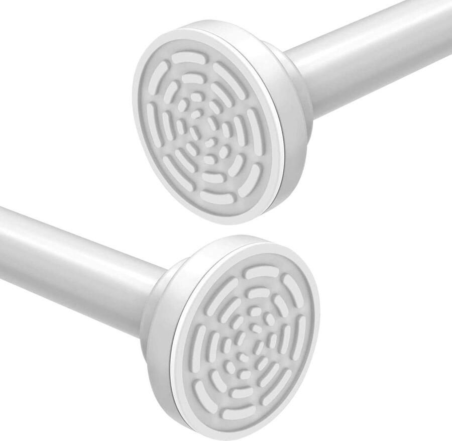 Uitschuifbare roestvrijstalen douchegordijnstang antislip spanstang kledingkast gordijn keuken 80-150 cm gordijnrails uitschuifbaar