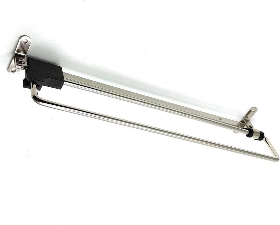 Uitschuifbare Verstelbare Kledingroede Garderobe Hanger Rail Ijzer Garderobestang Kledingstang Roede Kast Schuifbare Kledinghanger Ruimtebesparend voor Kasten en Opslagruimtes 300*41*62mm Zilver
