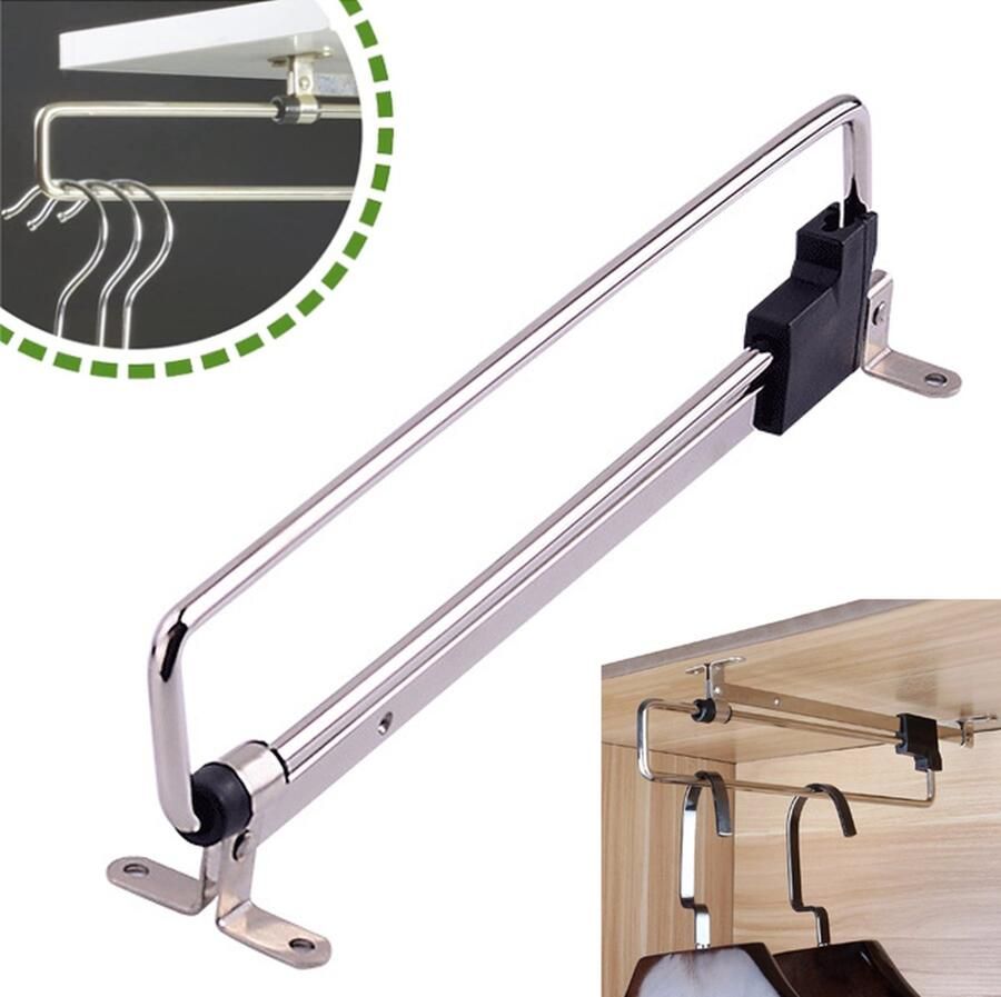 Uittrekbare Kledingroede 40 Cm Verstelbare Kledingstang Verstelbare Roede Garderoberek Uitschuifbare Verstelbare Kledingroede Telescopische Kastbuis Voor Alle Soorten Huishoudkasten Kantoorkasten