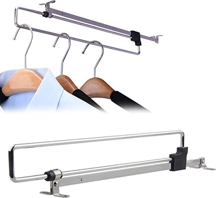 Uittrekbare Kledingstang Verstelbaar en Ruimtebesparend voor Kasten