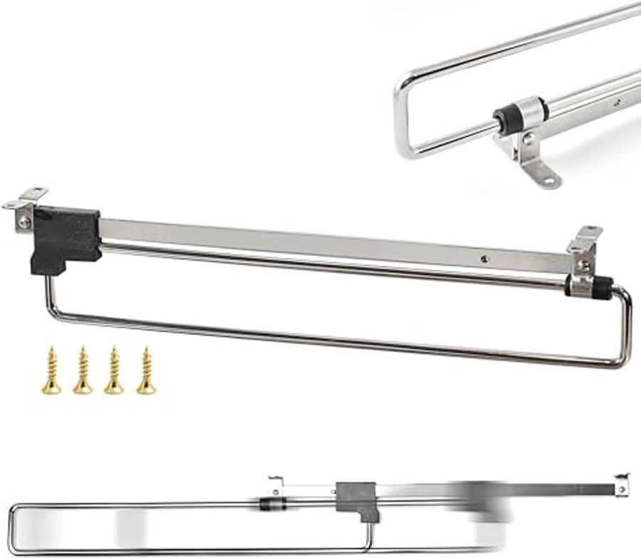 Uittrekbare Kledingstang Verstelbare Kaststang voor Ruimtebesparing en Toegankelijkheid