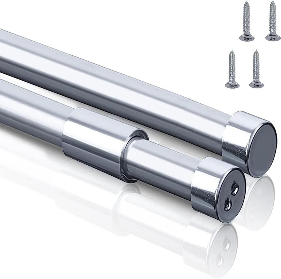 Uittrekbare kledingstang voor kledingkast Verstelbaar 42-72 cm met kaststang Kledingkast