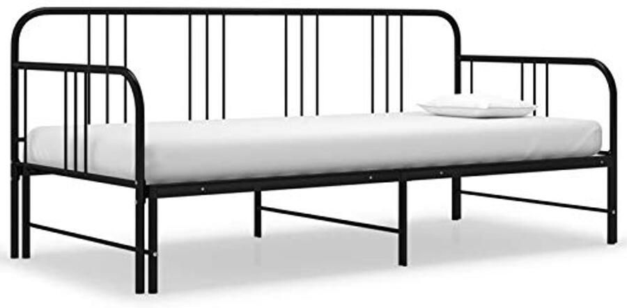 Uittrekbare slaapbank multifunctioneel bedframe 90x200 cm voor woonkamer en slaapkamer