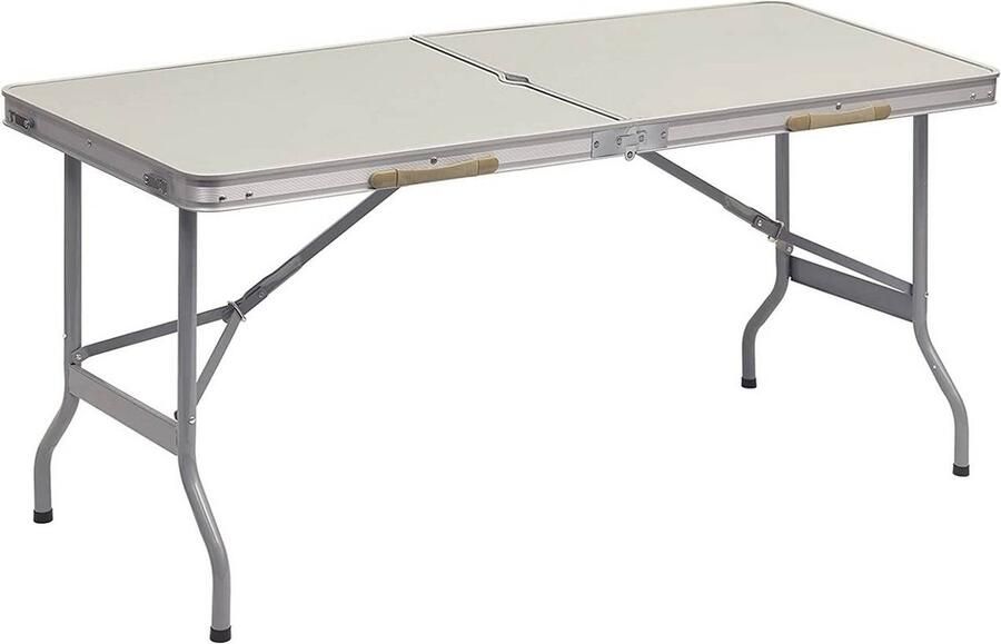 Rootz Living Rootz Ultieme opvouwbare campingtafel Draagbare picknicktafel Eettafel buiten Eenvoudige installatie Compact en lichtgewicht Weerbestendig 150 cm x 69 5 cm x 60 cm