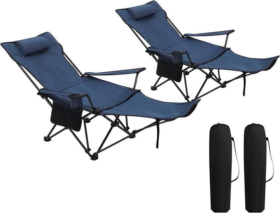 Rootz Living Rootz Ultimate Outdoor Klapstoel Verstelbare visstoel Draagbare campingstoel Lichtgewicht duurzaam comfortabel 600D Oxford-stof 115 cm x 88 5 cm x 84 cm (zittend) 160 cm x 44 cm x 84 cm (liggend)