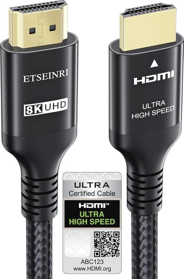 Ultra Hoge Snelheid HDMI Kabel 8K 4K 10K 1M 48Gbps Gecertificeerd voor Gaming en Home Theater