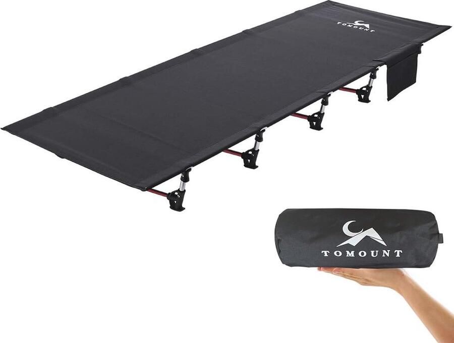 Ultralicht Klapbed 190 x 70 cm Compact Draagbare Campingligstoel voor Outdoor en Wandelen