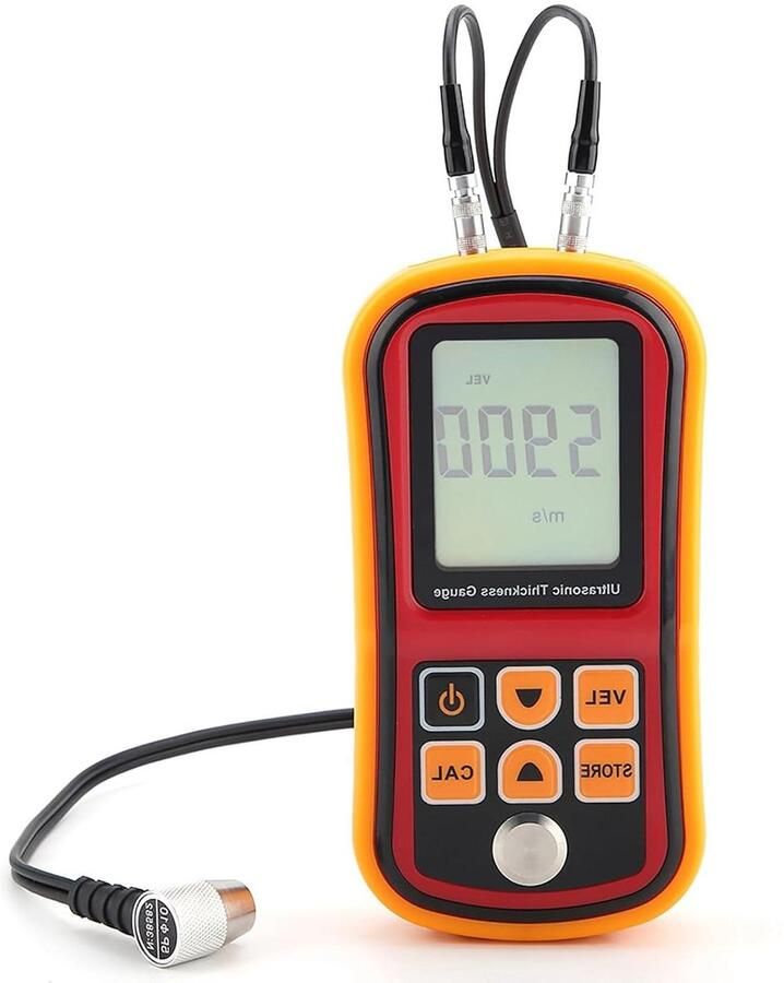 Ultrasone Diktemeter voor Metaal Meetinstrument voor Staal 1.2-220mm Breedte Geluidssnelheidsmeter
