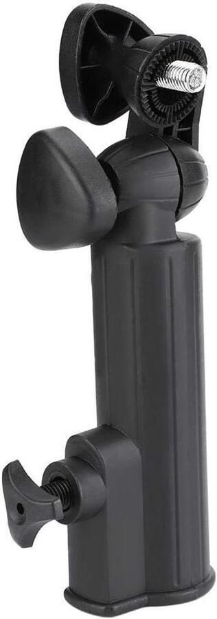 Umbrella Stand Universal Push Trolley Holder Plastic Stand Pull Bike Clamp Mount Cart Black