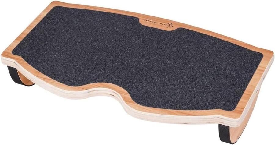 Voetsteun voor onder bureau kruk natuurlijk hout antislip oppervlak ergonomische drukontlasting voor goede houdingsondersteuning thuis werk en kantoor pc-gebruik compact (350 lbs)
