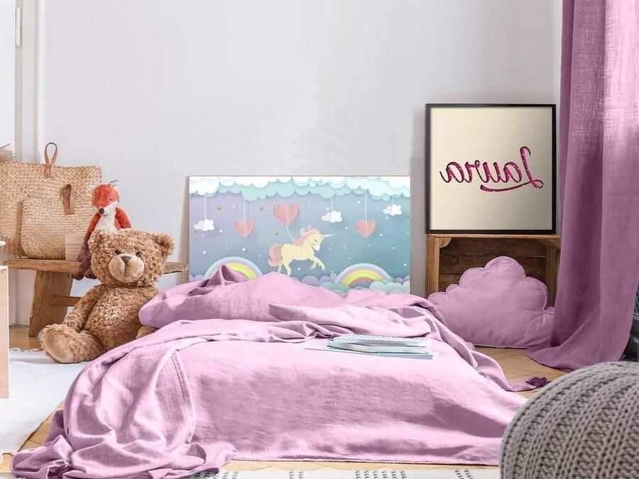 Unicorn PVC Headboard 115 x 60 cm Lightweight and Robust Children's Bed Accessory