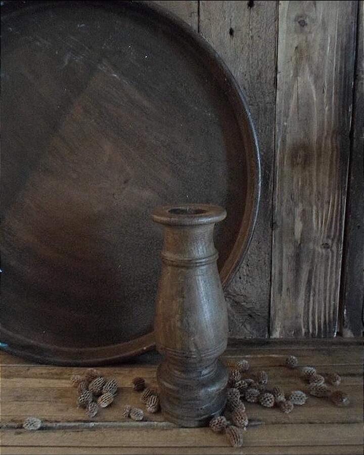 Unieke houten kandelaar gemaakt van Indiase bedpoten Authentieke kandelaar daybed