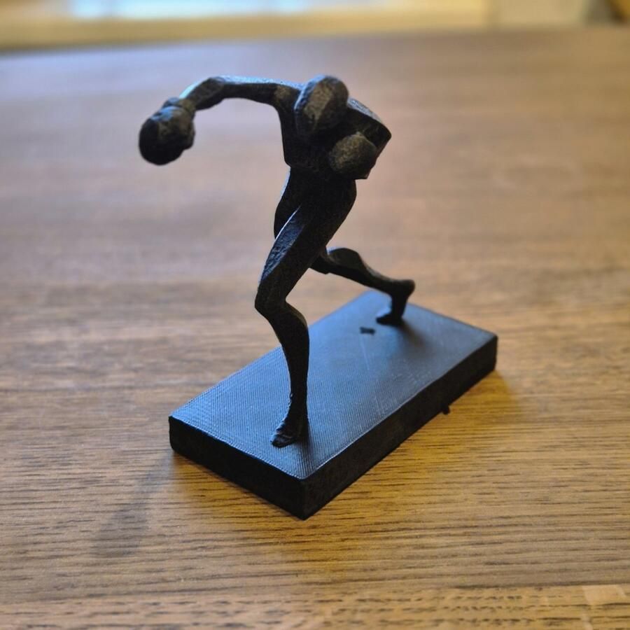 Unique Abstract Figurine Boxing boxer player gift bookshelf home desk decor