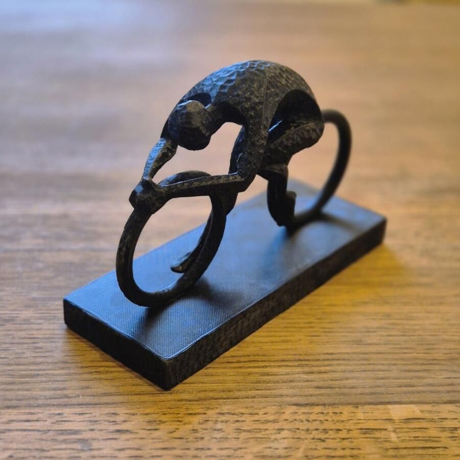 Unique Abstract Figurine Cyclist gift bookshelf home desk decor