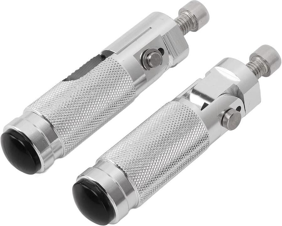 Universal 2Pcs Motorcycle Bicycle Footrests Replacement For Motorcycle: (Silver) Pedal