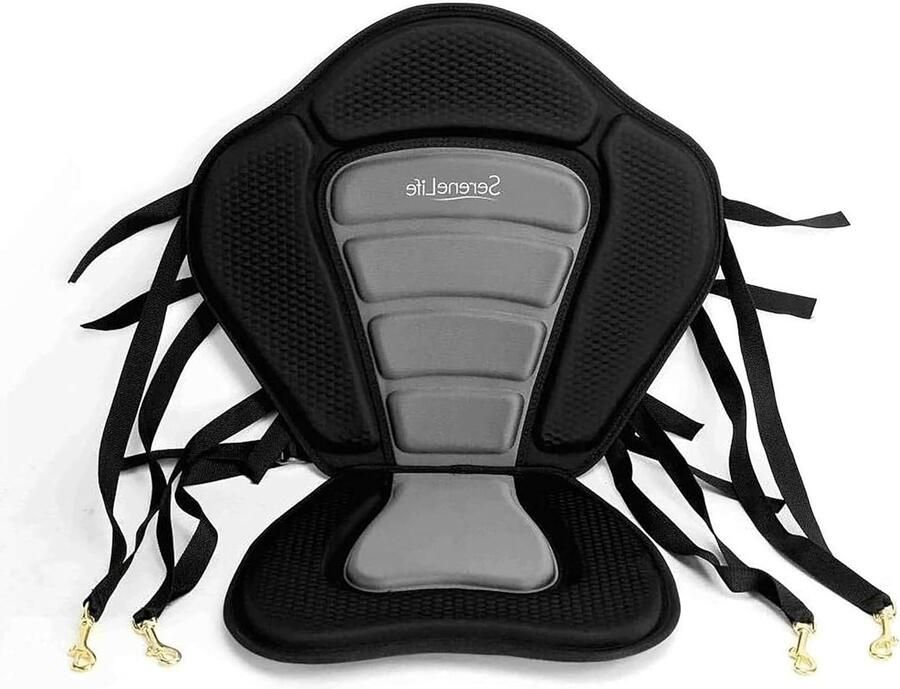 Universal Detachable Paddle-Board Seat Adjustable Form-Fitting Design for All Body Sizes Compatible with Kayaks Rowboats and Fishing Boats