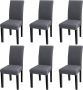 Universal Stretch stoelhoezen 4- 6-delige set stoelhoezen voor eetkamerstoelen - Thumbnail 1