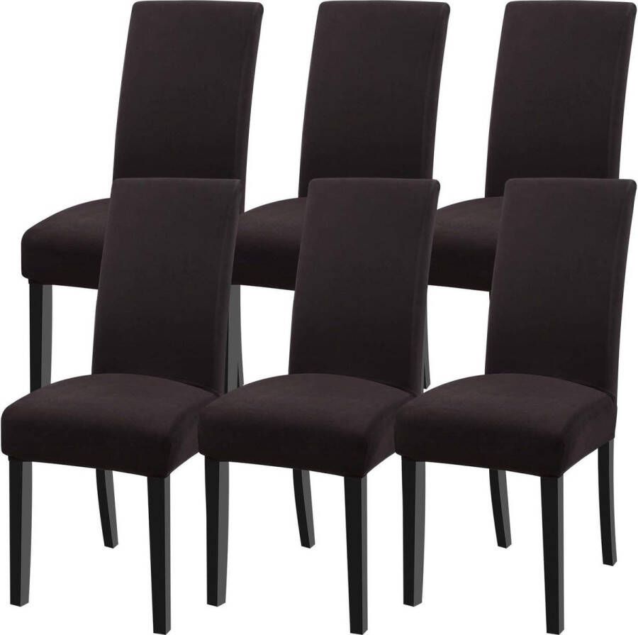 Universal Stretch stoelhoezen 4- 6-delige set stoelhoezen voor eetkamerstoelen