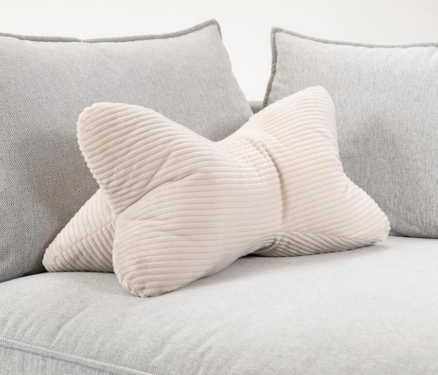 Universeel botkussen decoratief en praktisch 1 stuk fluweelzacht