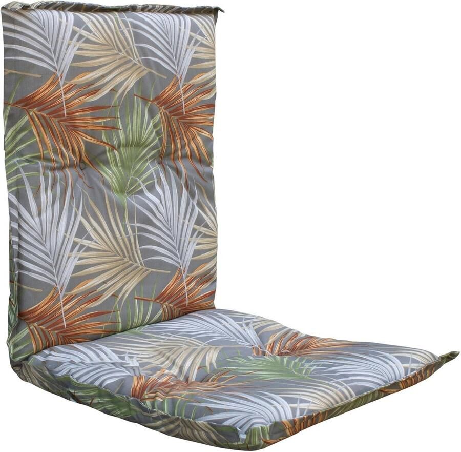 Universeel Kussen voor Lage Rugleuning 100 x 50 cm Geschikt voor Tuinstoelen Comfortabel Zitkussen Zwart