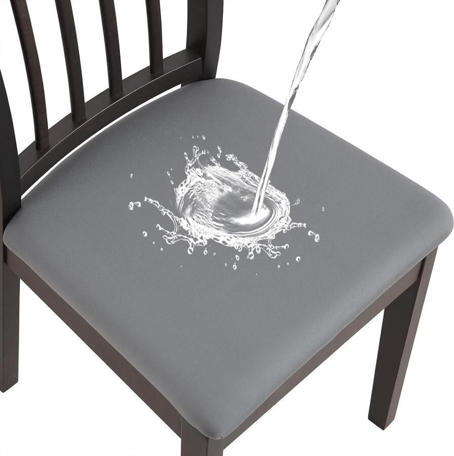 Universeel Stretch Zitkussen voor Eetkamerstoelen Waterdicht en Wasbaar Afneembare Stoelhoes voor Kantoor en Woonkamer